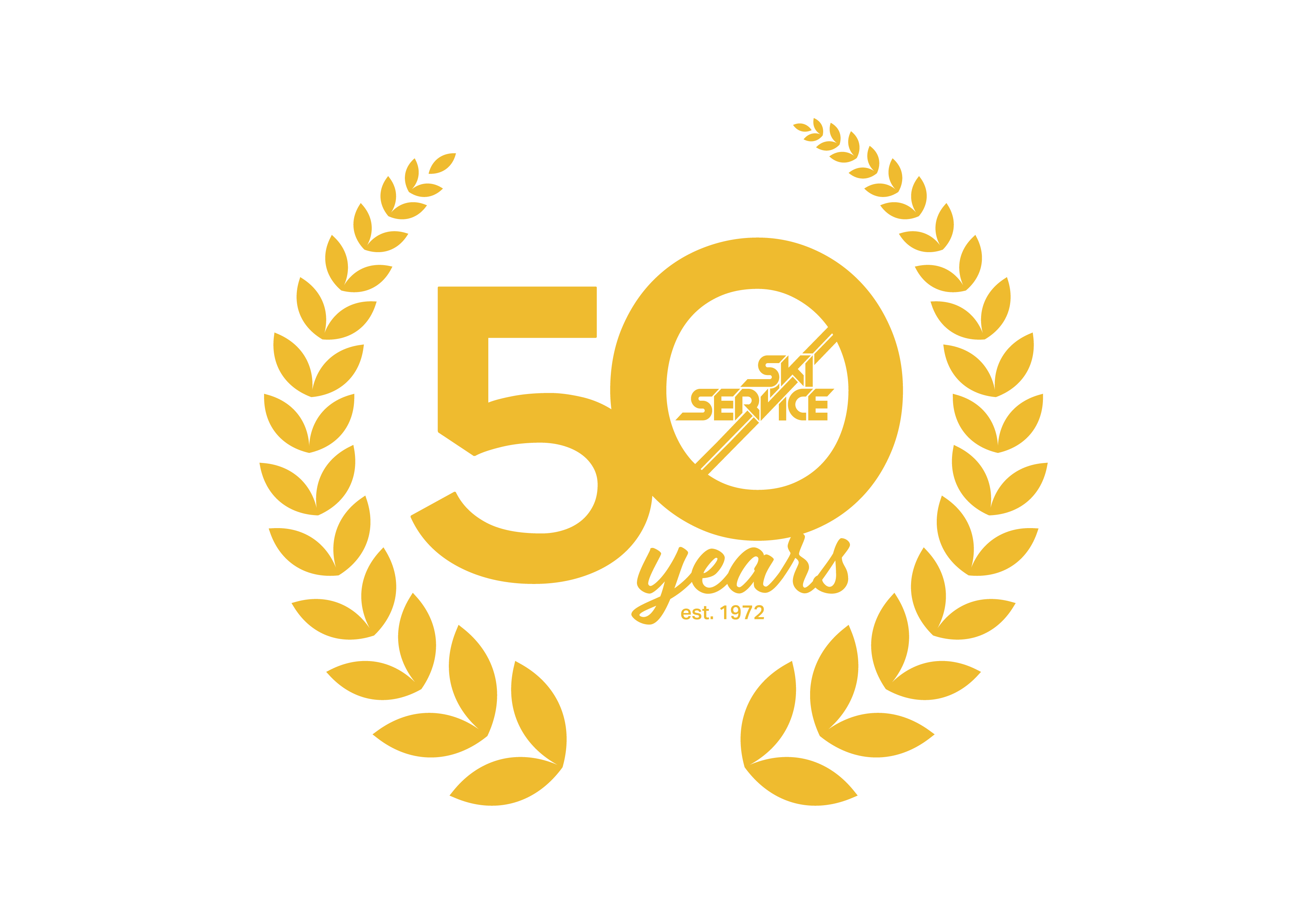 Ski Service Verbier 50th logo